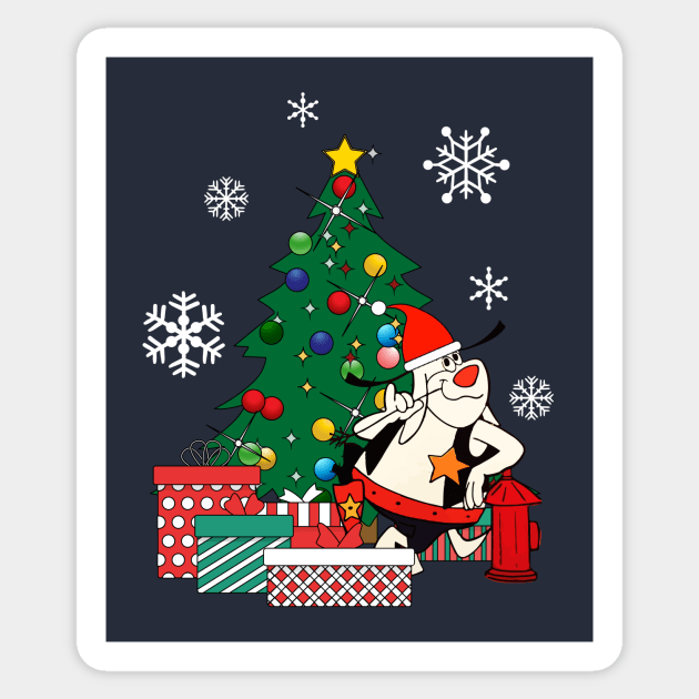 Deputy Dawg Around The Christmas Tree Sticker by Nova5